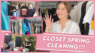 CLOSET SPRING CLEANING FOR SMALL'S CLOSET! | Small Laude