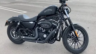 Harley-Davidson Sportster 883, start with Vince & Hince exhaust shortshots staggered