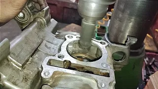 how to enlarge a mm piston cylinder crankcase hole