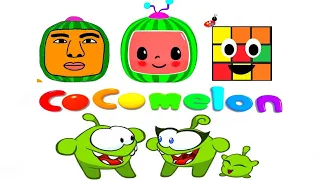 Om nom collaboration with Cocomelon, Pewdiepie, Mutahar and Cocomartin intro effects