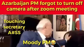 Azarbaijan PM forgot to turn off camera after zoom meeting | Zoom Fail |