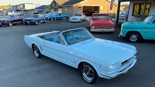 Test Drive 1966 Mustang Custom Convertible SOLD $21,900 Maple Motors #1267