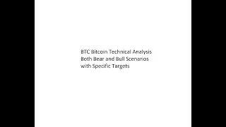 BTC Bitcoin Technical Analysis - Both Bear and Bull Scenarios with Specific Targets