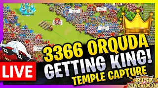 3366 ORQUDA is Crowned the KING!  - let's Temple Capture - LIVE 🔴