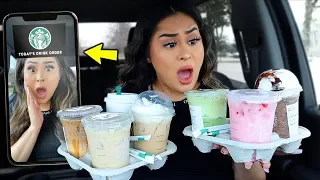 Letting the STARBUCKS FILTER choose my drinks ALL DAY! *OMG*