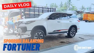 Cara Pemasangan Ban Mobil Toyota Fortuner - Daily Vlog Eka Sakti Ban