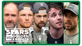 Jamie Benn, Jake Oettinger, Ty Dellandrea, Craig Smith, Pete DeBoer | Stars-Knights Game 4 postgame