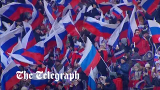 Watch in full: Vladimir Putin joins Russian celebrations ahead of Defender of the Fatherland Day