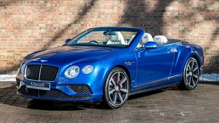 2017 Bentley Continental GT V8 S Mulliner Convertible - Sequin Blue - Walkaround - High Quality