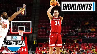 Wisconsin at Maryland | Big Ten Men's Basketball | Highlights | Jan. 9, 2022