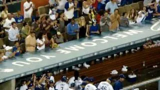 Manny Ramirez hits Pinch Hit Grand Slam 7/22/09 Dodger Stadium