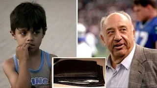 Богатый мужчина потерял кошелёк, но он не ожидал что бедный мальчик вернёт его