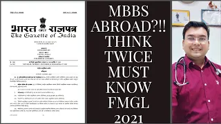 MBBS ABROAD?!!! FMGL 2021 MUST KNOW BEFORE OPT!!!#fmge #mbbsabroad #neet2024 #doctor