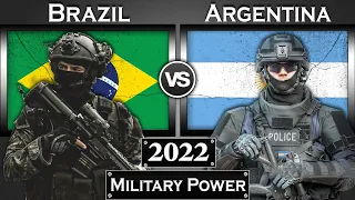 Brazil vs Argentina Military Power Comparison 2022 | Argentina vs Brazil