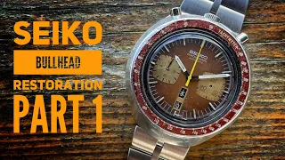 Seiko Bullhead Restoration - Part 1 Disassembly - Watch Restoration