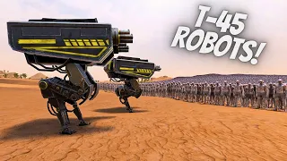 T-45 ROBOT vs 2,000,000 Zombies  - Warhammer 40K | UEBS 2 | MODDED UEBS