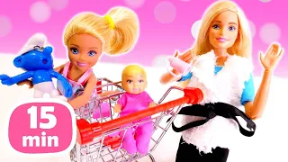 La routine quotidiana di mamma Barbie. Compilation dei migliori episodi. Video di Barbie in italiano