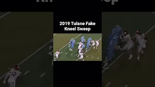 2019 Tulane Fake Kneel Sweep TRICK PLAY- FOOTBALL PLAYS FOR COACHES