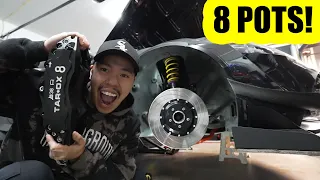 Toyota Supra gets MASSIVE BIG BRAKE KIT install!