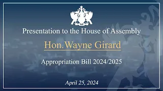 Hon. Wayne Girard Debates the 2024/25 Appropriations Bill