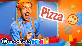 Pizza Time! | @Blippi - Educational Videos for Kids | 🔤 Moonbug Literacy 🔤