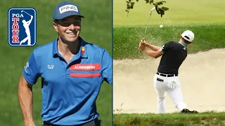 The best greenside bunker hole-outs from the 2020-21 season