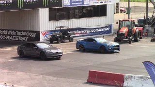 Tesla Plaid Model S vs 1,000+ HP 2020 Shelby GT500 Roll Race & Solo 1/4 Mile Passes