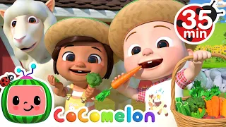 Yes Yes Vegetables On The Farm + More Nursery Rhymes & Kids Songs - CoComelon