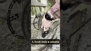 How to clean your MTB chain & drivetrain #mtb #howto #shorts
