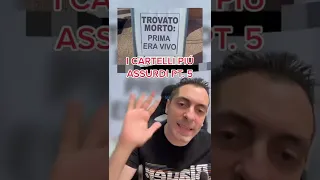 I CARTELLI PIU' ASSURDI E DIVERTENTI DELLA STORIA PT.5 ROBA COSI DIVERTENTE NON L'AVETE MAI LETTA !