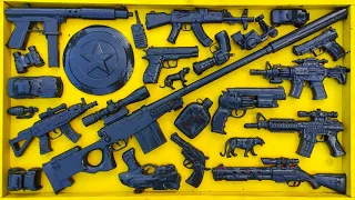 Membersihkan Nerf Shotgun, Ak47, Assault Rifle, Sniper Rifle, Glock Pistol, M16, Cowboy gun