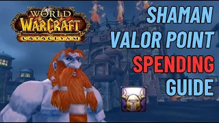 Shaman Valor Spending Route Options!