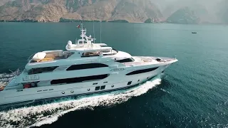 Majesty 135 M Y Lulwa on her Delivery Trip: Superyacht as new condition - 140ft (42.9m) Motoryacht