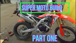 crf 450l super moto build part 1