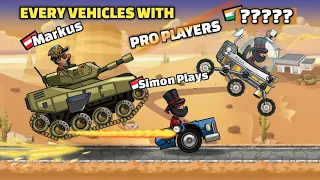 Every VEHICLES With Their PRO Players 🔥😎 HCR2 #hcr2