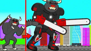 CYBORG BULLTRAP ORIGIN STORY! Poppy Playtime Chapter 3 Cartoon Animation