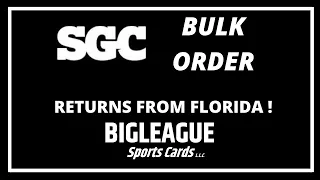 SGC BULK Order Returns from FLORIDA!!