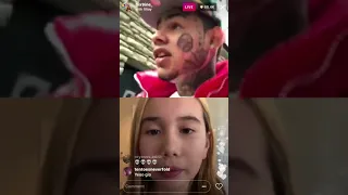 6ix9ine is ignoring Lil Tay on *instagram Live*‼️‼️