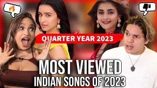 Some are VERY questionable...| Waleska & Efra React to '2023's Most Viewed Indian Songs on YouTube'