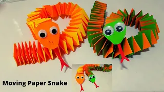 Paper Snake - Moving paper toys || Origami Snake