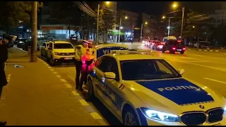 Un șofer beat a probat bancheta din spate a unui dintre BMW-urile polițiștilor suceveni