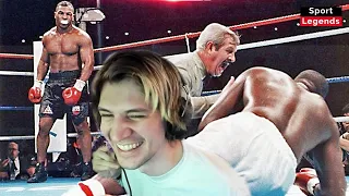 xQc Reacts to A Legendary Fight - Buster Douglas vs Mike Tyson