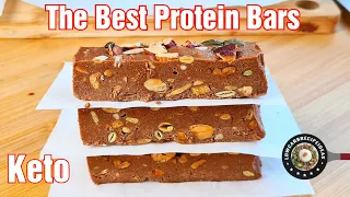 HOW TO MAKE THE BEST KETO PROTEIN BARS | 3 OPTIONS | SUPER EASY | CHEWY, CRISPY & DELICIOUS