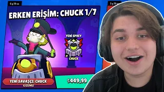 ERKEN ERİŞİM İLE YENİ KARAKTER CHUCK ALDIM! (450 TL) - Brawl Stars