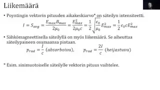 Moderni fysiikka - sähkömagneettinen säteily - teoria