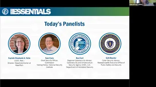 Webinar: Cyber Essentials--Yourself, Your Staff, and Your Systems