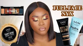 GRWM : FULL FACE OF NEW NYX COSMETICS , FULL COVERAGE DRUGSTORE MAKEUP TUTORIAL  2021