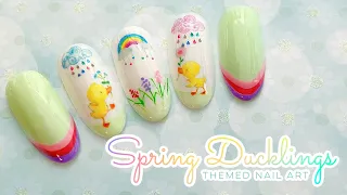 Spring Ducklings | Cute Nail Art Design | Nail Sugar March Mood-Board Inspired