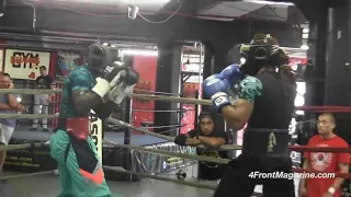 Terence Crawford sparring at Gleason's Gym