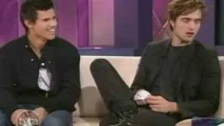 Taylor Lautner and Robert Pattison on the Tyra Show Part 1